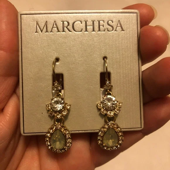 NWT Marchesa jewel dangle earrings - Picture 2 of 3